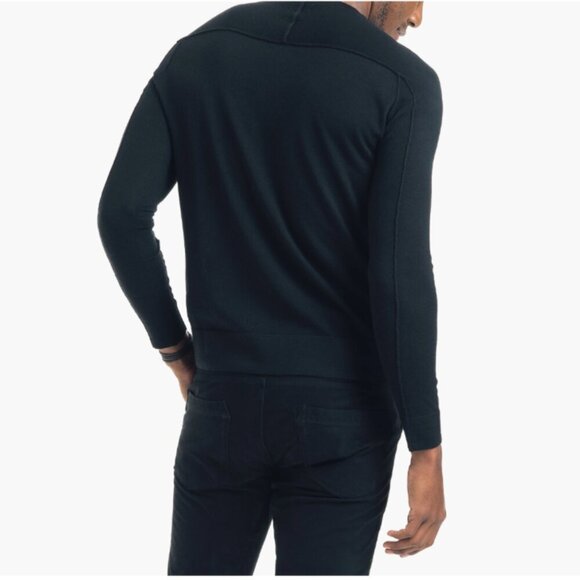 Good Man Brand | Modern Slim Fit Merino Wool Sweater In Navy - Picture 2 of 10